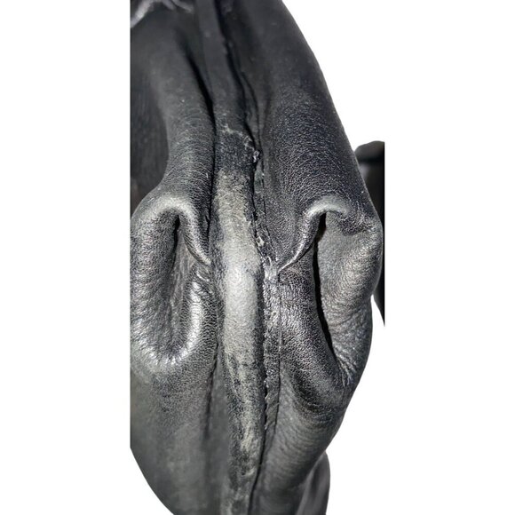 Vintage Fossil crossbody shoulder bag soft pebbled leather black minimalist - Picture 10 of 10